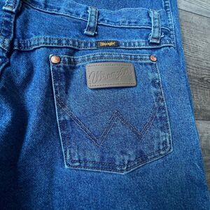 Wrangler MWZ 33x34 Medium Rinse Cowboy Classic Rodeo Workwear Pants Jeans Denim